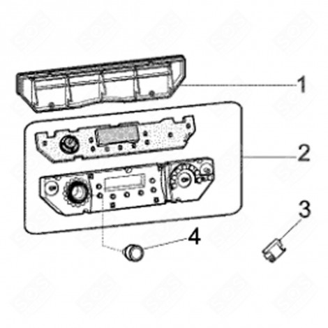 DISPLAY CONTROL BOX (MARK 2) ORIGINAL WASHING MACHINES - C00372826, 488000372826