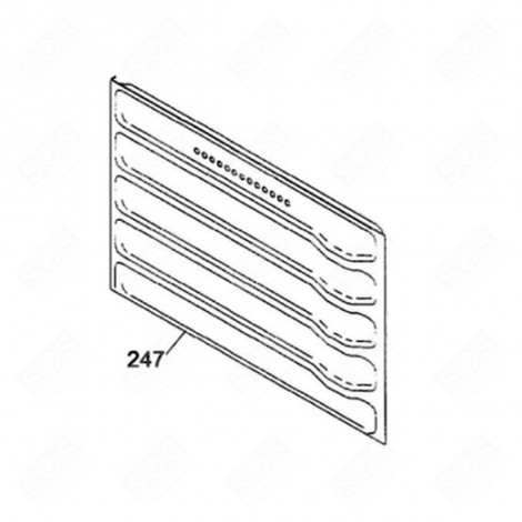 RIGHT SELF-CLEANING PANEL GAS / ELECTRIC OVENS - 42809952