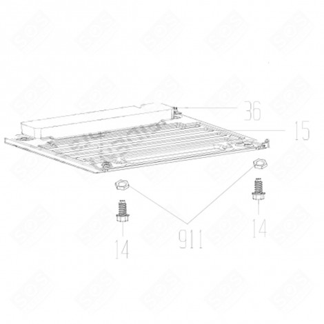 LOWER PLATE GAS / ELECTRIC OVENS - 215300061