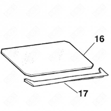 ORIGINAL CLAYETTE, SHELF PROFILE (MARKER 17) REFRIGERATOR, FREEZER - C00083048, 482000027585