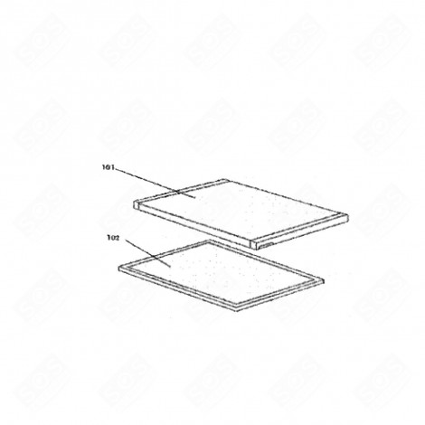 SEAL (FREEZER PART REFERENCE 102) REFRIGERATOR, FREEZER - 390H62