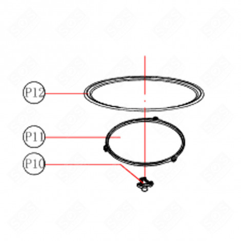 ROTATING TRAY (MARK P10) MICROWAVE OVENS - 9178005327