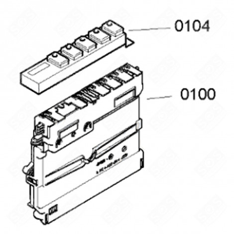 ORIGINAL CONTROL MODULE DISHWASHER - 00642604