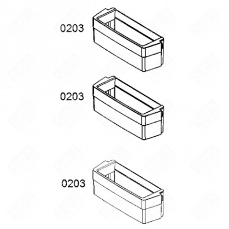 ORIGINAL DOOR SHELF (MARK 0203) REFRIGERATOR, FREEZER - 12010056