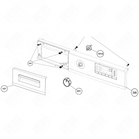 CONTROL PANEL WASHING MACHINES - 2451409272