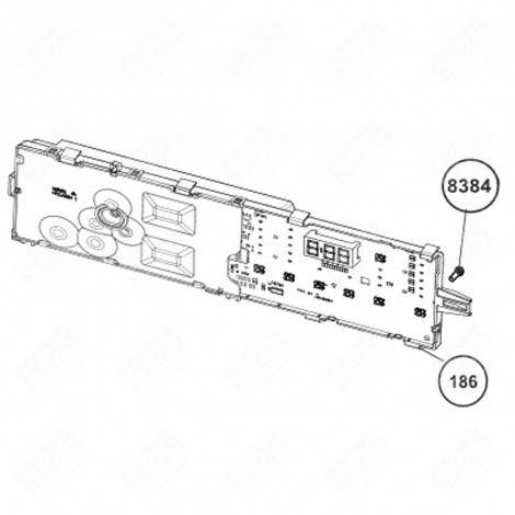 ELECTRONIC CARD, POWER MODULE (MARK 186) WASHING MACHINES - 2847610340