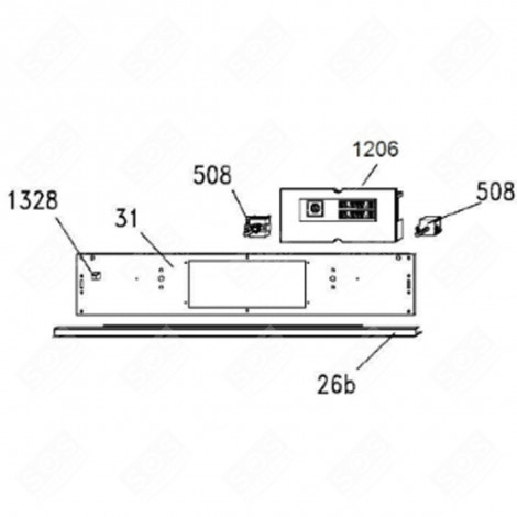 ELECTRONIC BOARD, POWER MODULE (REFERENCE 1206) GAS / ELECTRIC OVENS - 49033406