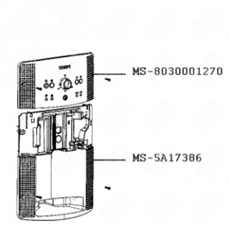 ELECTRONIC CARD (REFERENCE MS-8030001270) COFFEE MAKER, ESPRESSO - MS-8030001270