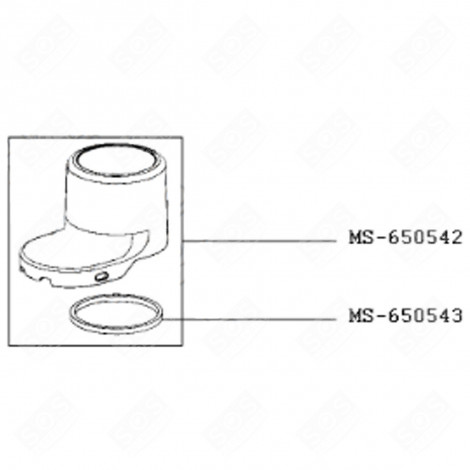 CHOPPER LID + SEAL FOOD PROCESSOR - MS-650542