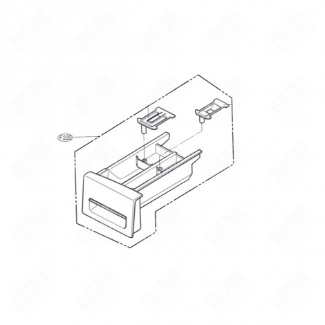 DETERGENT DRAWER (MARK F220) WASHING MACHINES - AGL73313581