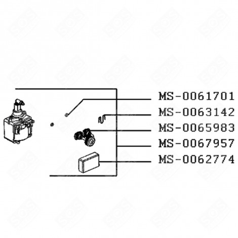 NESPRESSO PIXIE PUMP COVER COFFEE MAKER, ESPRESSO - MS-0062774