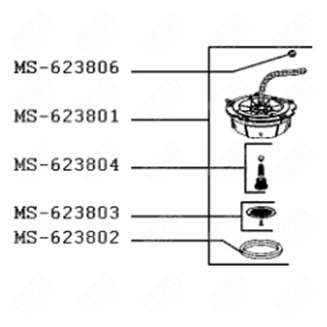 GRID + SCREWS (REFERENCE MS-623803) COFFEE MAKER, ESPRESSO - MS-623803