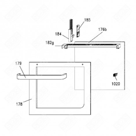 OUTER GLASS (MARK 178) GAS / ELECTRIC OVENS - 42818920