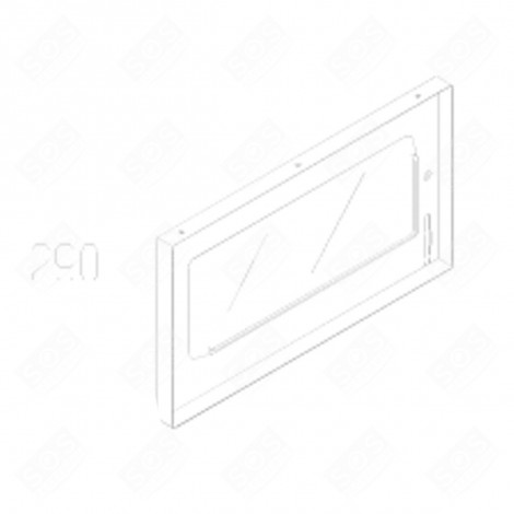 OVEN BOTTOM GLASS (REFERENCE 290) GAS / ELECTRIC OVENS - 490920061