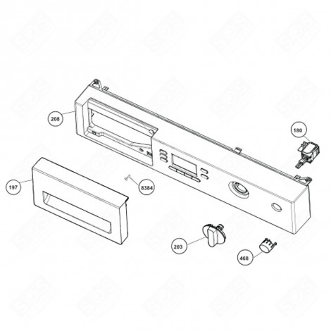 PANEL (MARK 208) WASHING MACHINES - 2895409038