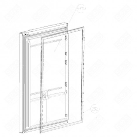 REFRIGERATOR DOOR SEAL (REFERENCE 252) REFRIGERATOR, FREEZER - 5958271900