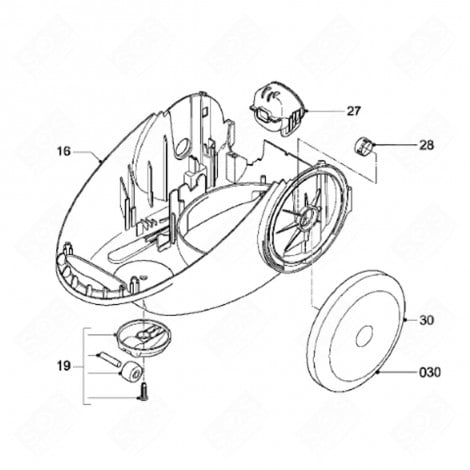 FRONT WHEEL (MARK 18) VACUUM CLEANER  - 432200512180