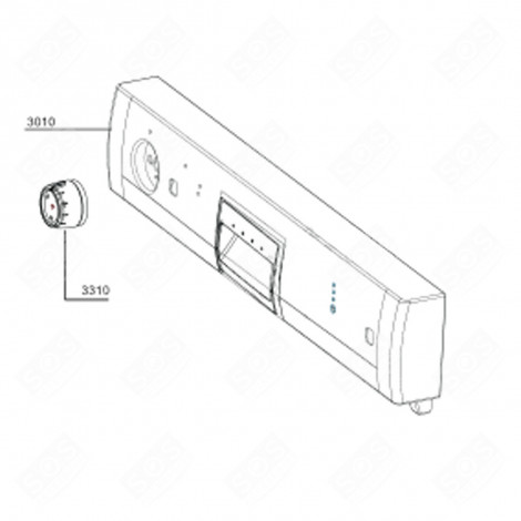 PANEL STRIP (REF. 3010) DISHWASHER - 1780236200