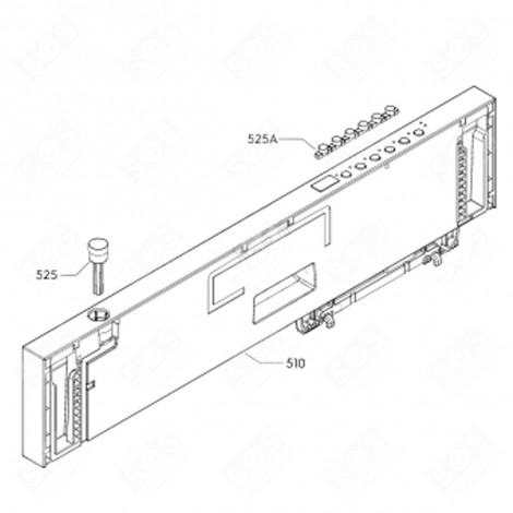 CONTROL PANEL (MARK 510) DISHWASHER - 1174651073