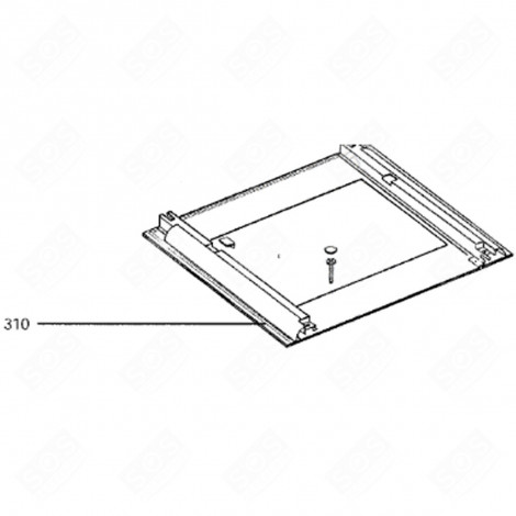 OUTER GLASS (PART 310) GAS / ELECTRIC OVENS - 3302270321