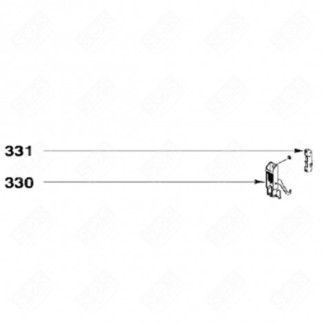 HINGE SUPPORT (MARK 331) GAS / ELECTRIC OVENS - 79X3508