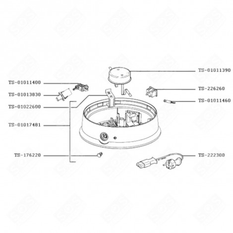 SUPPORT (MARK TS-01022600) RACLETTE, GRILL, WOK - TS-01022600