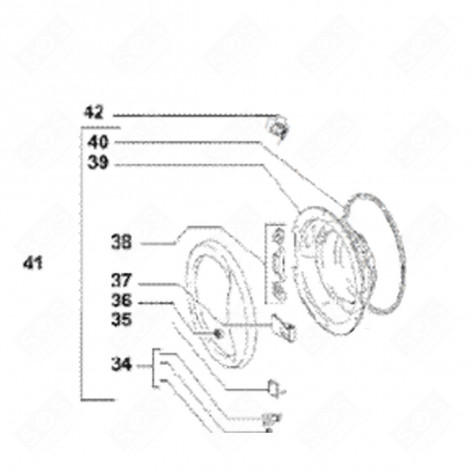 DOOR SEAL (MARK 40) TUMBLE DRYER - 39091