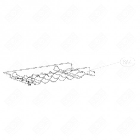 SHELF, WIRE RACK STAINLESS STEEL (REFERENCE 864) 717X386 MM REFRIGERATOR, FREEZER - 5739550100