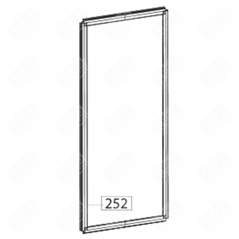 DOOR SEAL (FRIDGE SECTION) (REF. 252) REFRIGERATOR, FREEZER - 4362162700