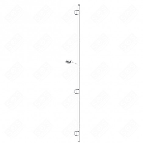 DOOR HANDLE (REFERENCE 972) REFRIGERATOR, FREEZER - 4336320200