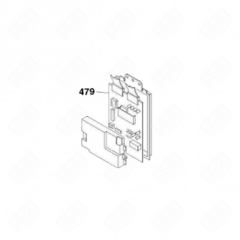 ELECTRONIC CARD, PROGRAMMED MODULE (MARK 479) WASHING MACHINES - 49038634