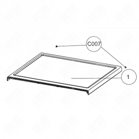 LID (REFERENCE POINT 1) WASHING MACHINES - 2360600100