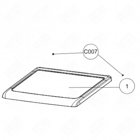 LID (REFERENCE POINT 1) WASHING MACHINES - 2315900100