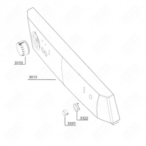 PANEL STRIP (REF. 3010) DISHWASHER - 1780175600