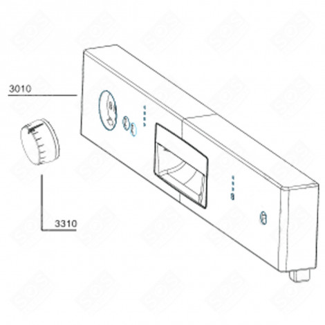 PANEL STRIP (REF. 3010) DISHWASHER - 1780171800