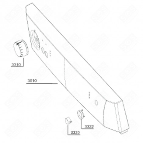 PANEL STRIP (REF. 3010) DISHWASHER - 1780168100