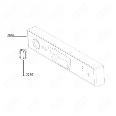 PANEL STRIP (REF. 3010) DISHWASHER - 1752729300