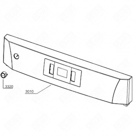 PANEL STRIP (REF. 3010) DISHWASHER - 1750770083