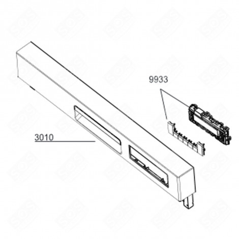 PANEL STRIP (REF. 3010) DISHWASHER - 1750660085