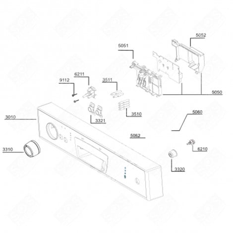 BUTTON M/A (MARK 3320) DISHWASHER - 1742660200