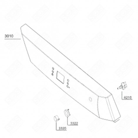 PANEL STRIP (REF. 3010) DISHWASHER - 1714099800