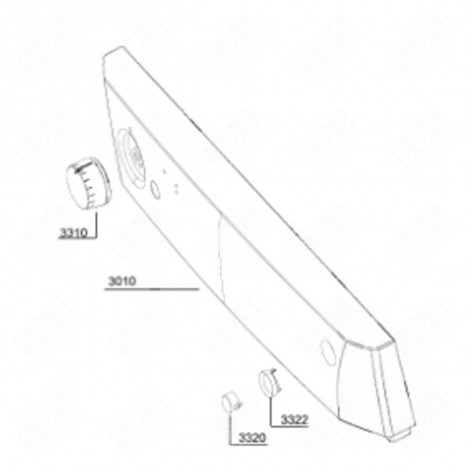 PANEL STRIP (REF. 3010) DISHWASHER - 1714070700