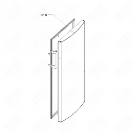 DOOR SEAL (REFRIGERATOR PART) REFERENCE 191 0 ORIGINAL REFRIGERATOR, FREEZER - 480132102838