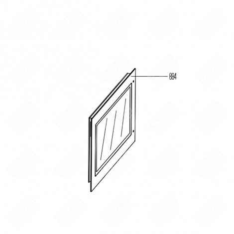 VITRE DE FOUR EXTÉRIEURE GAS / ELECTRIC OVENS - 210301316