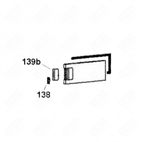 CLOSING SPRING OF THE EVAPORATOR (MARK 138) REFRIGERATOR, FREEZER - 49022659