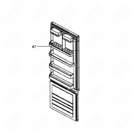 DOOR SHELF (MARK 47) REFRIGERATOR, FREEZER - F990001A7, 46X5939