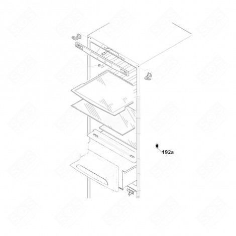 LCD THERMOMETER REFERENCE 192A REFRIGERATOR, FREEZER - 41006914