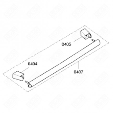 ORIGINAL HANDLE (REFERENCE 0407) GAS / ELECTRIC OVENS - 00437960