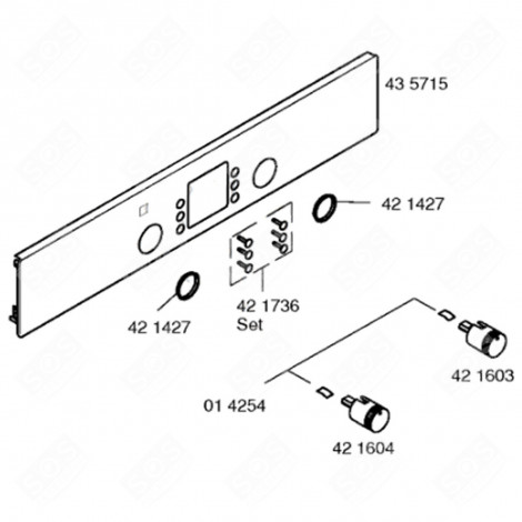 BUTTON (MARK 42 1604) ORIGINAL GAS / ELECTRIC OVENS - 00421604