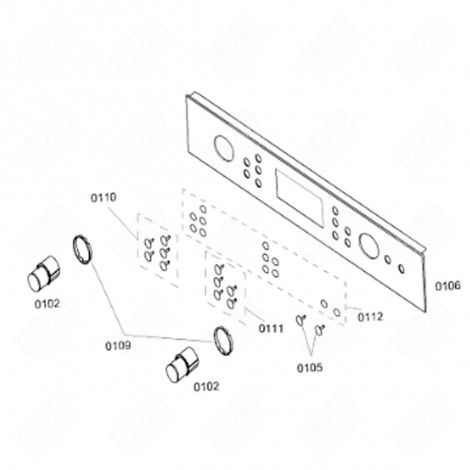 BUTTON (MARKER 102) ORIGINAL GAS / ELECTRIC OVENS - 00421603